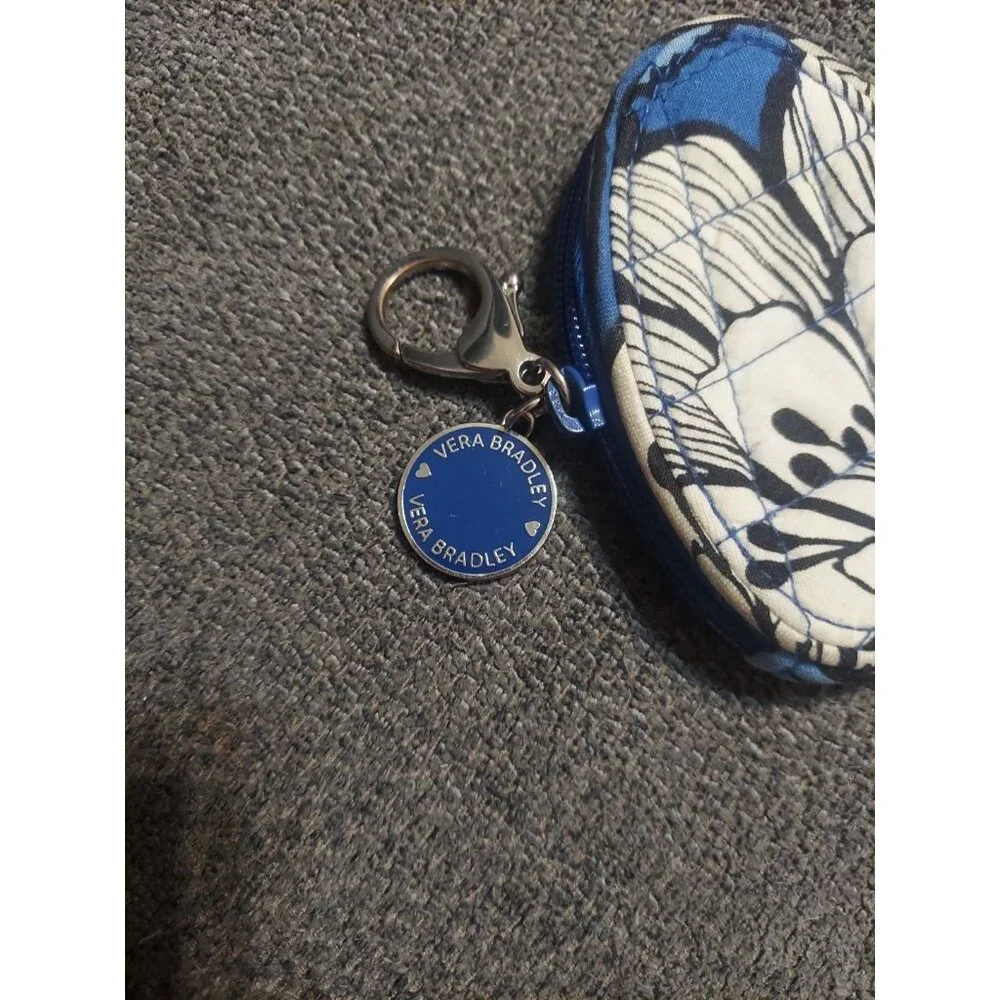 Vera Bradley Sweetheart Coin Purse Blue Whale Discontinued Rare‎